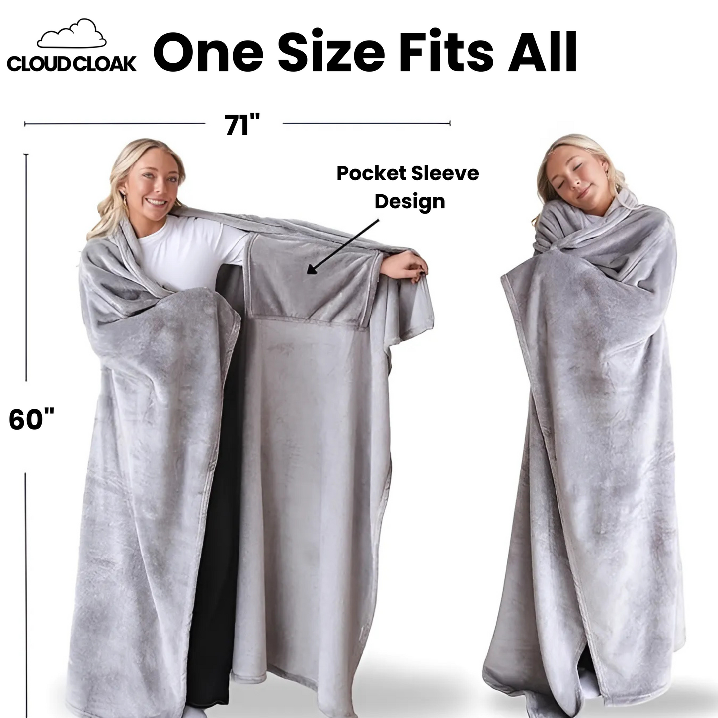 Cloud Cloak Wearable Blanket